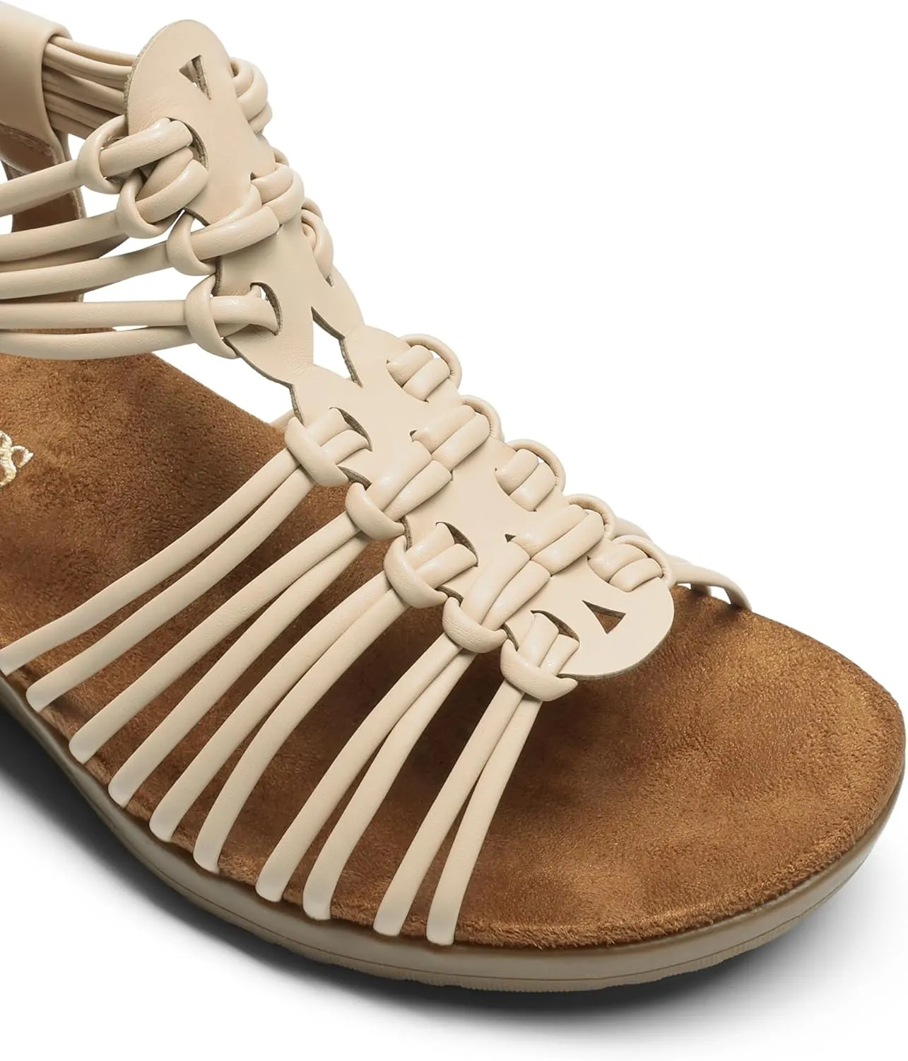 DREAM PAIRS Women's Comfortable Strappy Low Heel Open Toe Slip-On Wedge Sandals Arch Support for Summer Dressy Shoes