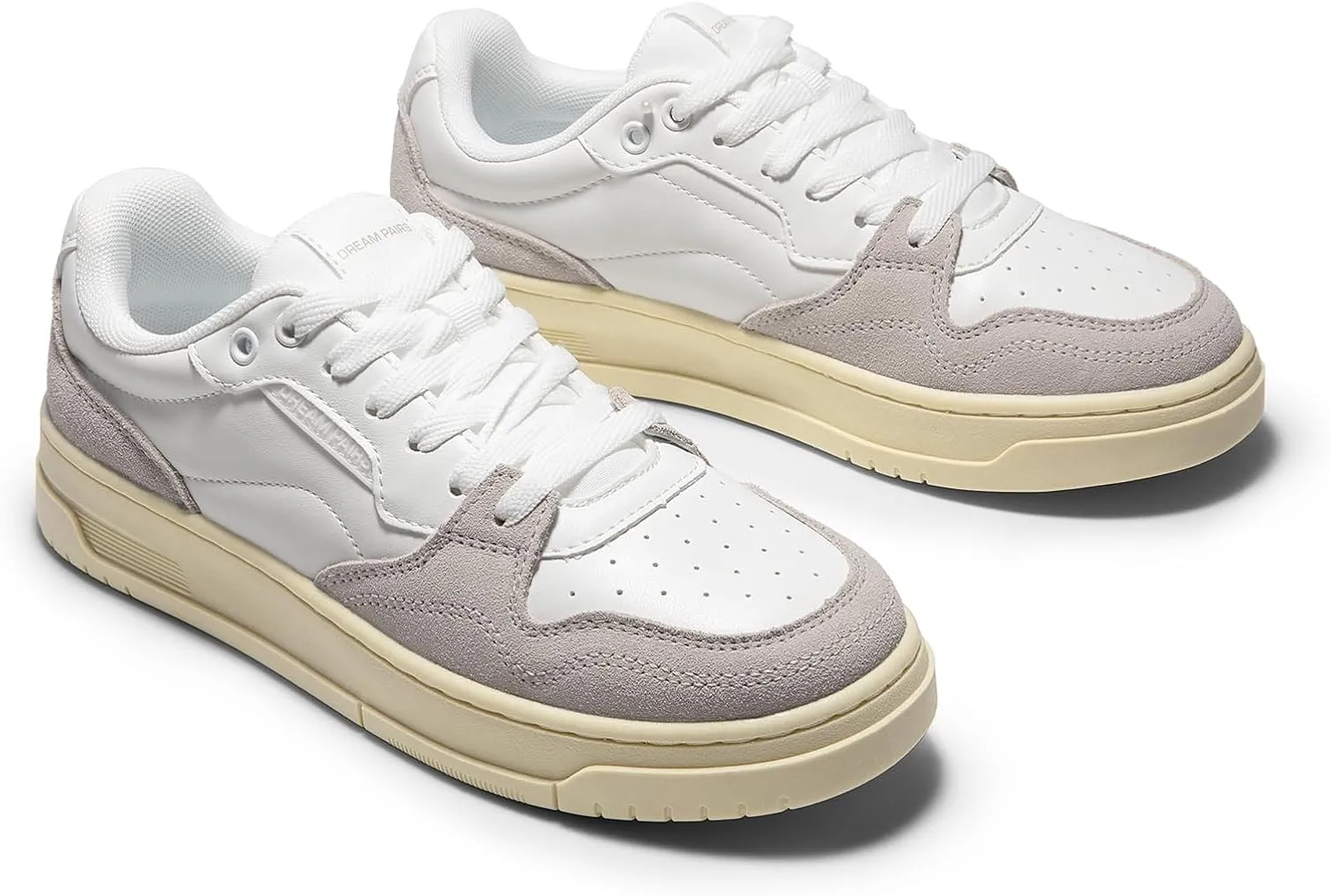 DREAM PAIRS Women's Fashion Walking Skateboard Court Sneakers Comfortable Low-Top Lace-Up Non-Slip Retro Vintage Casual Classic Athletic Shoes