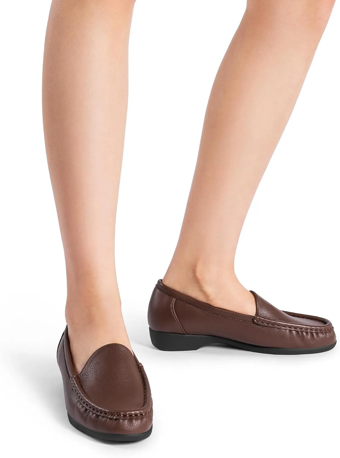 DREAM PAIRS Women's Loafers Slip On Casual Comfortable Lightweight Business Work Office Flat Shoes with Arch Support