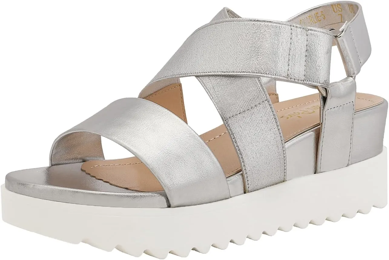 DREAM PAIRS Women’s Open Toe Ankle Strap Platform Wedge Sandals
