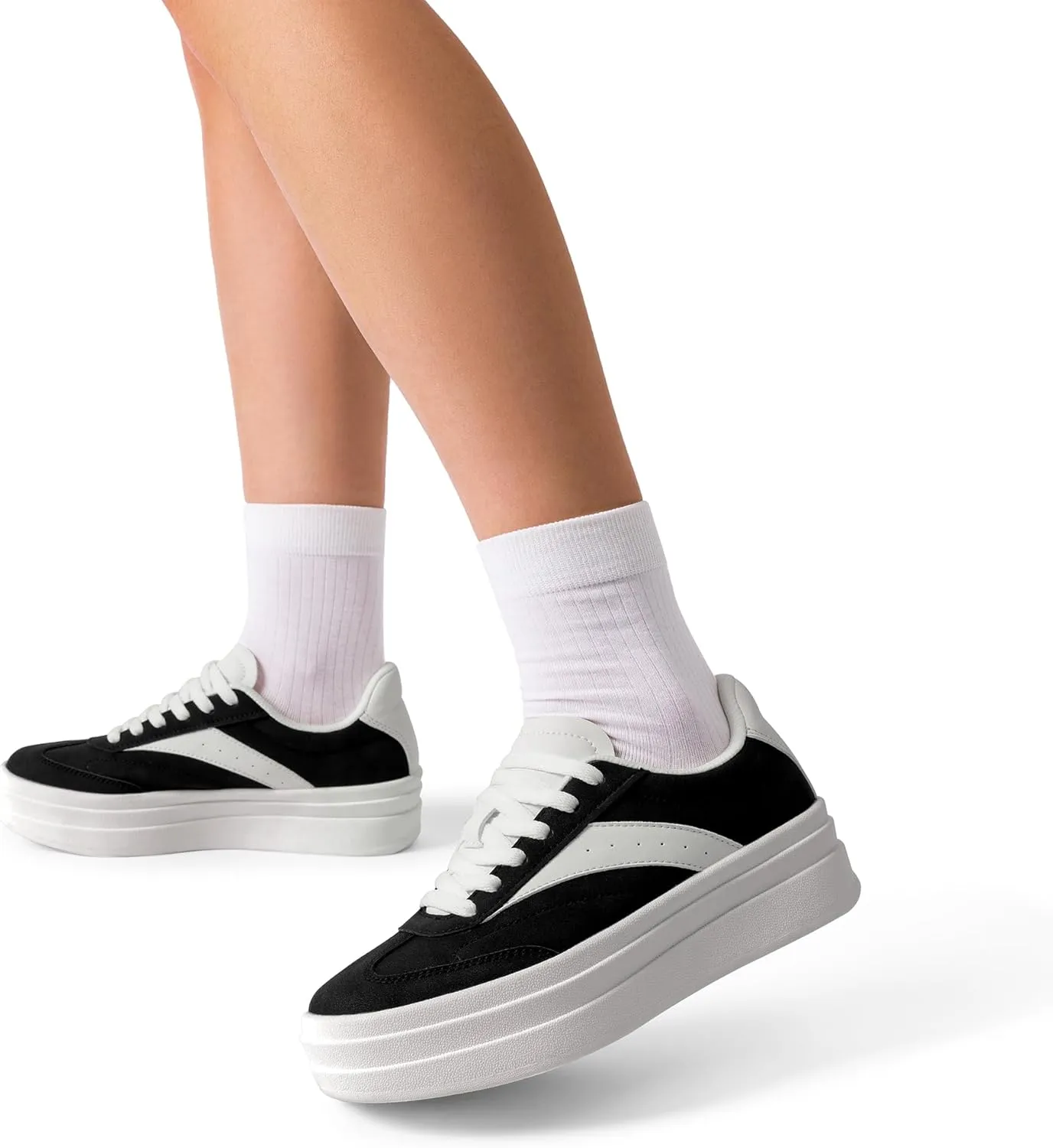 DREAM PAIRS Women's Platform Fashion Sneakers Chunky Casual Tennis Shoes Trendy Sneakers for Women