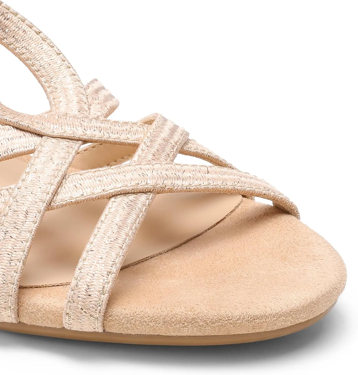 DREAM PAIRS Women's Strappy Wrapped Dressy Wedge Sandals Comfortable Low Heel Casual Summer Shoes