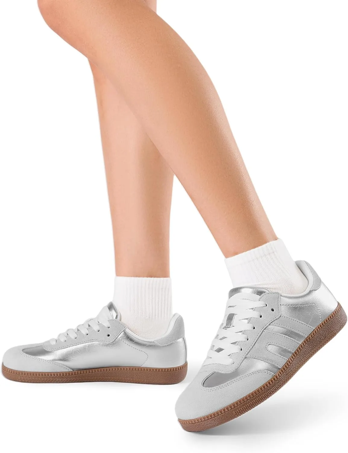 DREAM PAIRS Women's Tennis Sneakers Walking Nia Flat Low-Top Casual Lace-Up Comfortable Fashion Sneakers Shoes.