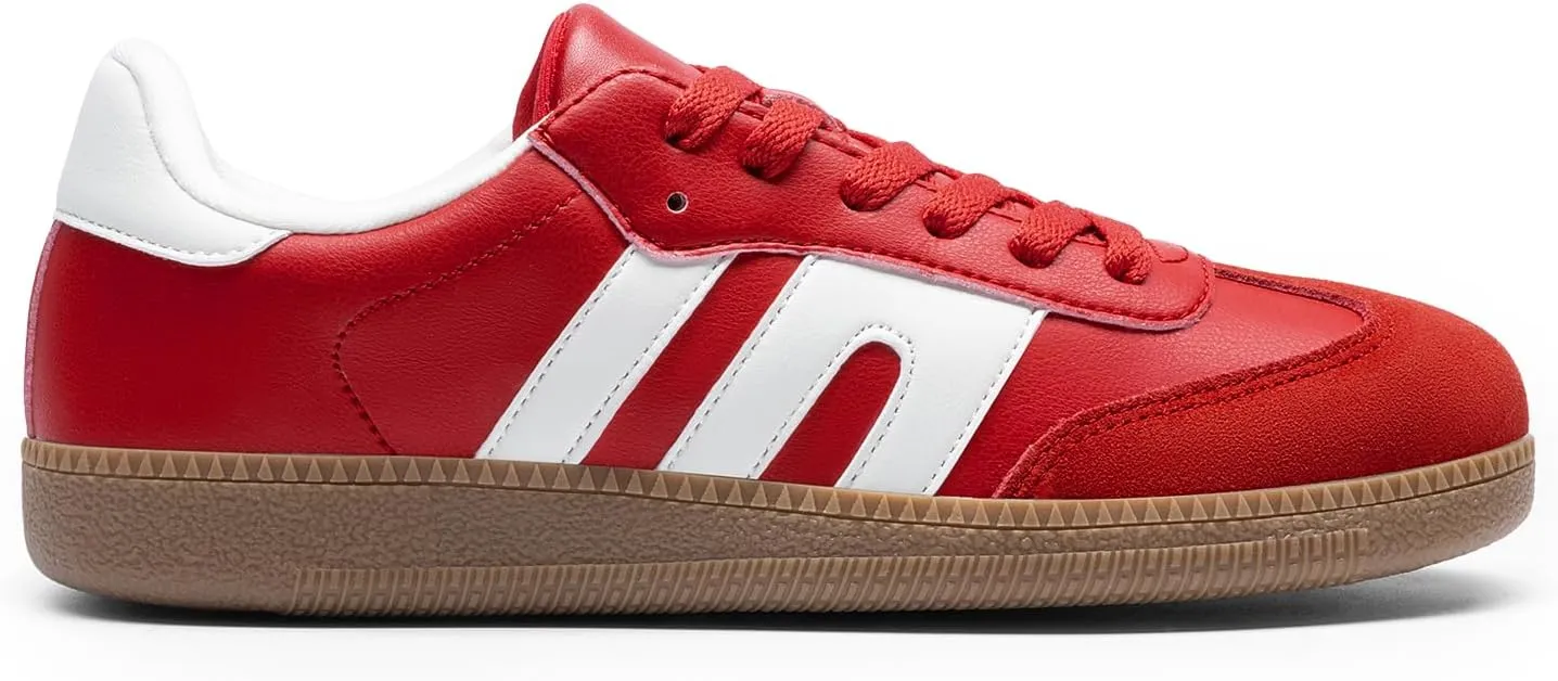 DREAM PAIRS Women's Tennis Sneakers Walking Nia Flat Low-Top Casual Lace-Up Comfortable Fashion Sneakers Shoes.