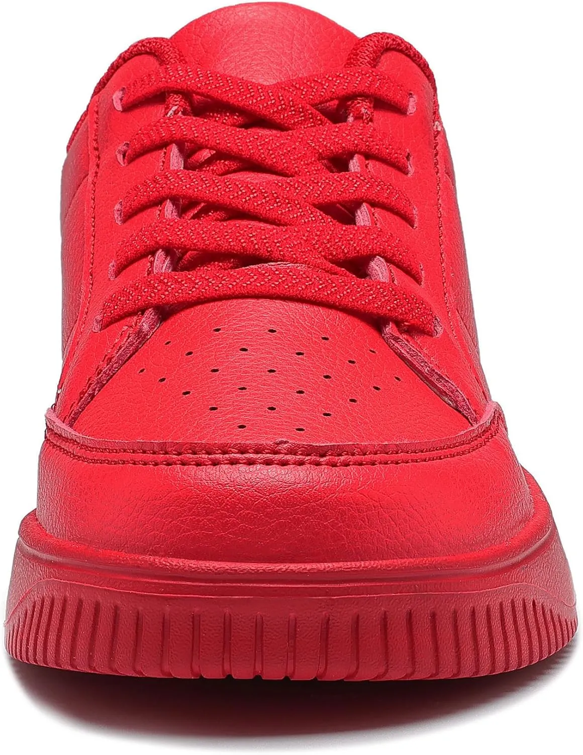 DSWED Unisex-Child Leather Lightweight Breathable Knit Athletic Running Sneakers for Kids Shoes for Boys Girls