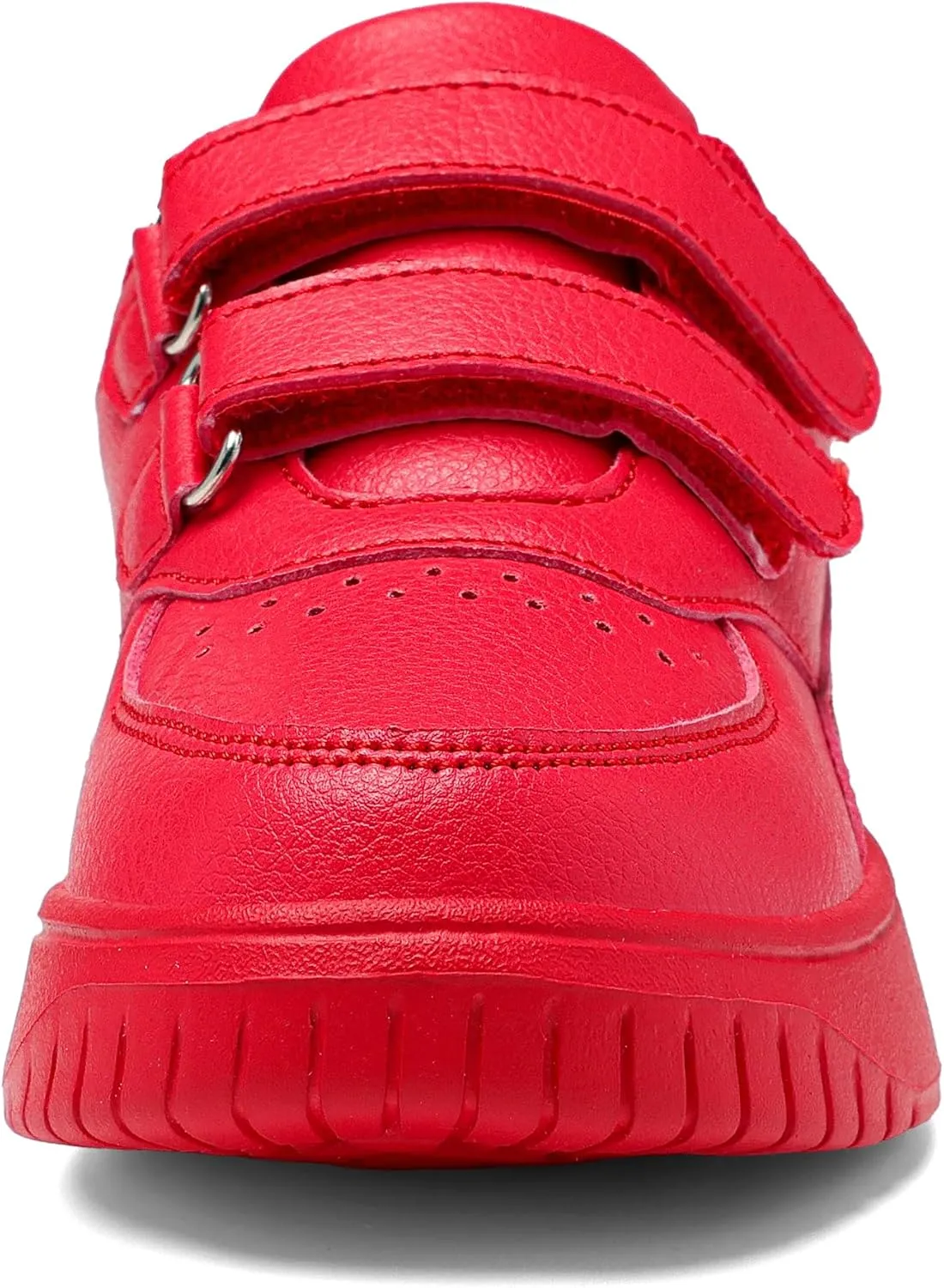 DSWED Unisex-Child Leather Lightweight Breathable Knit Athletic Running Sneakers for Kids Shoes for Boys Girls