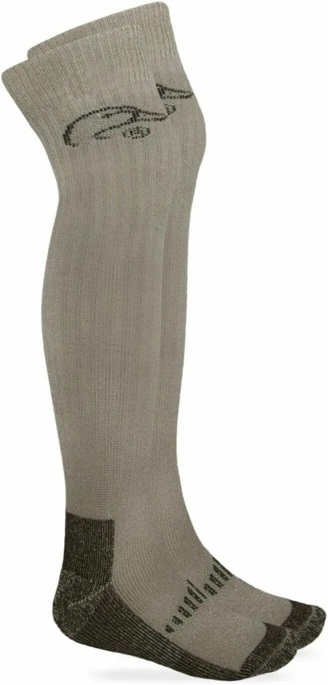 Ducks Unlimited Men's Women's Kids 80% Merino Wool Tall Wader Over The Knee Boot Socks 1 Pair Pack