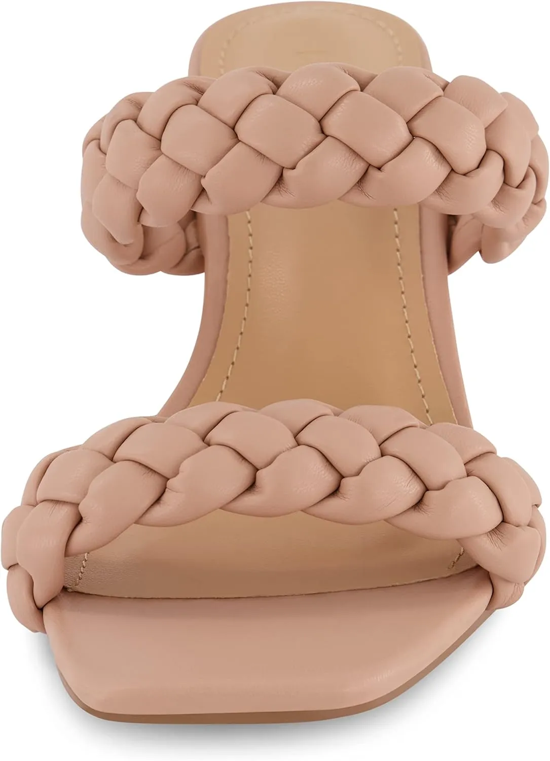 Dunes   CUSHIONAIRE Technology Women's Iris braided Heel Sandal  Memory Foam and Wide Widths Available