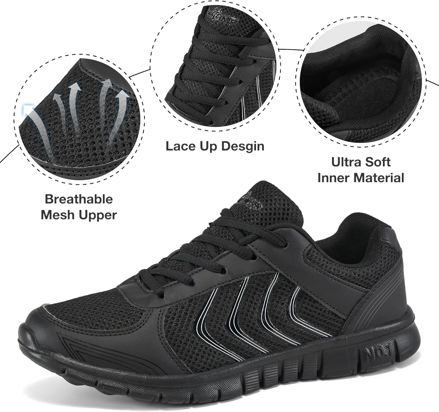 DUOYANGJIASHA Sneakers for Women Running Shoes: Slip On Casual Walking Shoes Non Slip Comfortable Fashion Tennis Shoes Mesh Lightweight Sneaker for Work