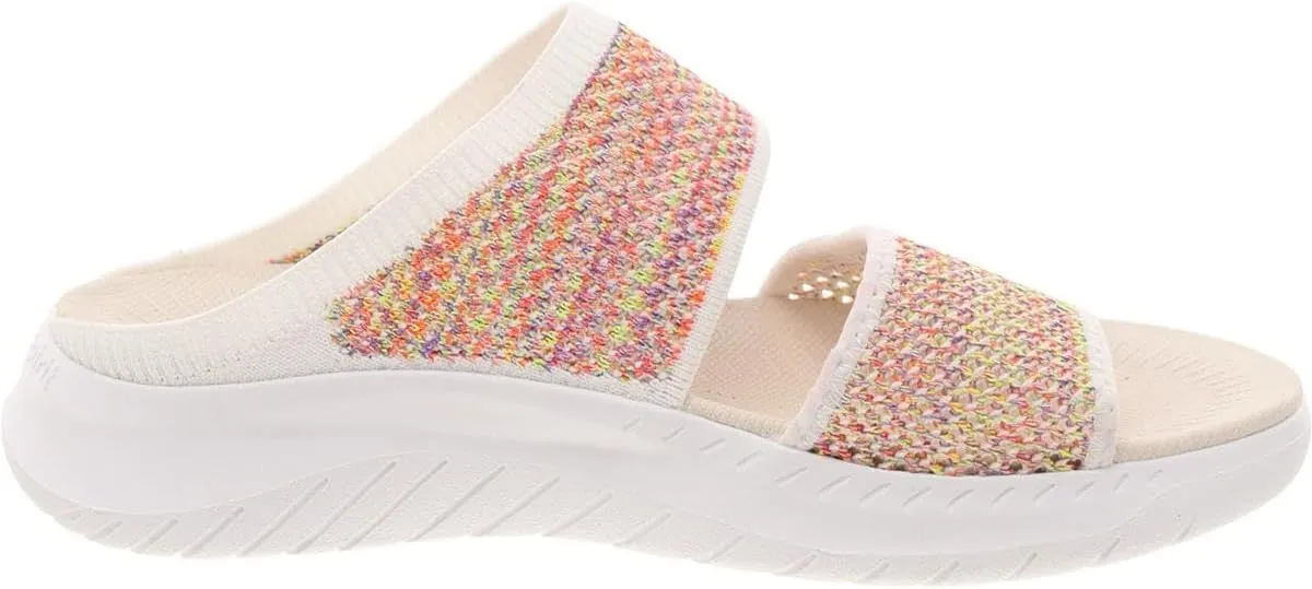 Easy Spirit Womens Davera 2 Open Toe Slip On Slide Sandals