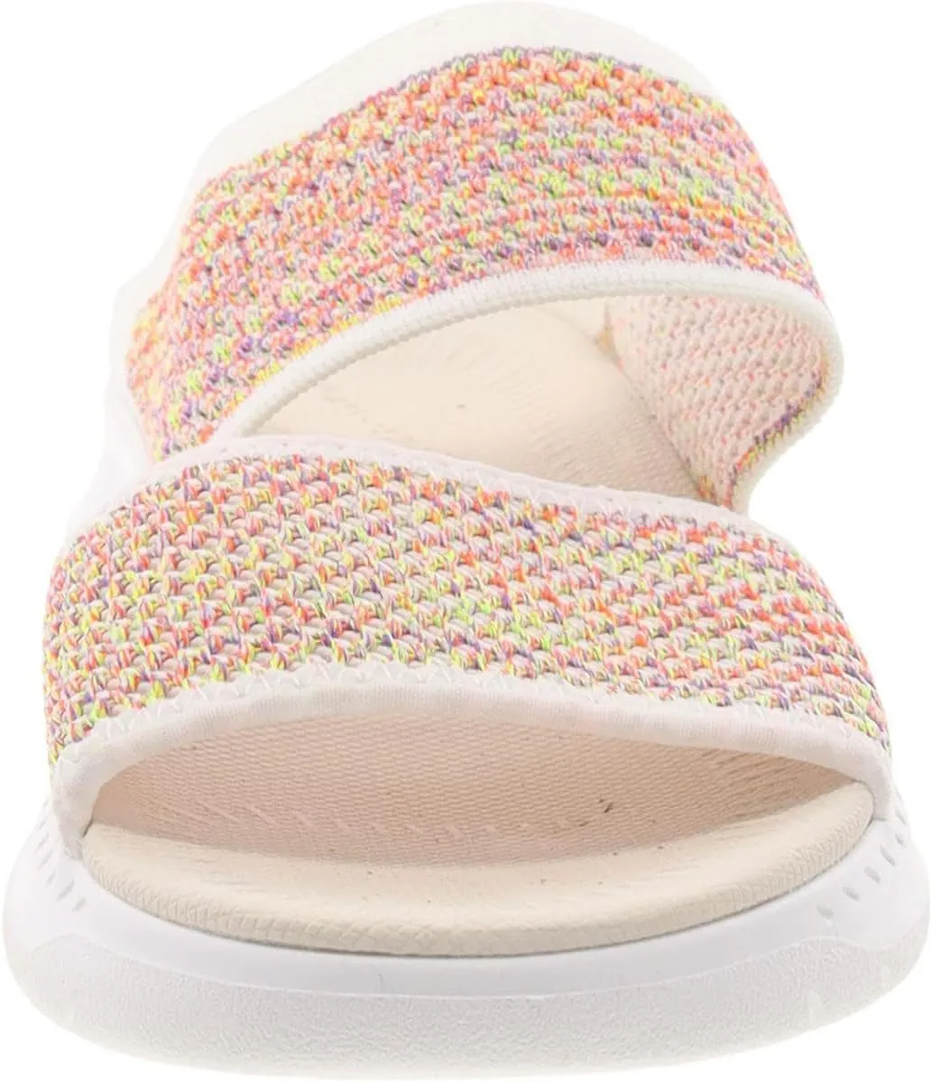 Easy Spirit Womens Davera 2 Open Toe Slip On Slide Sandals