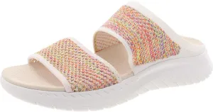 Easy Spirit Womens Davera 2 Open Toe Slip On Slide Sandals