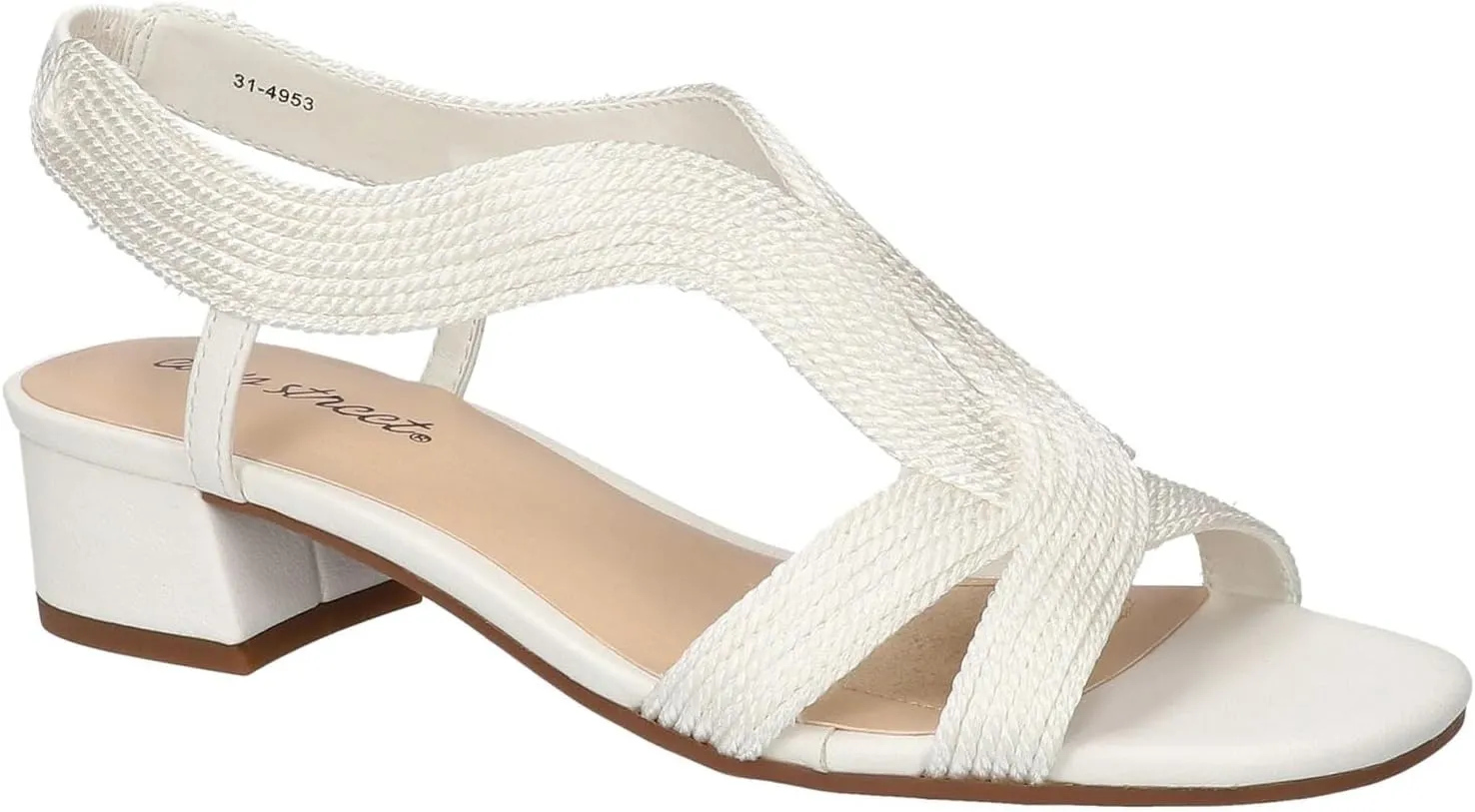 Easy Street Women's Festival White Woven/Medium / 10