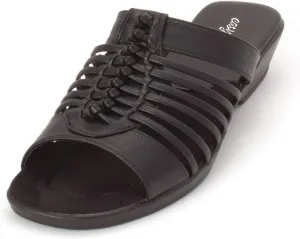 Easy Street Womens Nola Faux Leather Slip On Slide Sandals