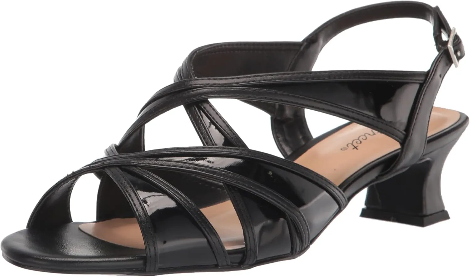 Easy Street Womens Tristen Mesh Inset Dress Sandals