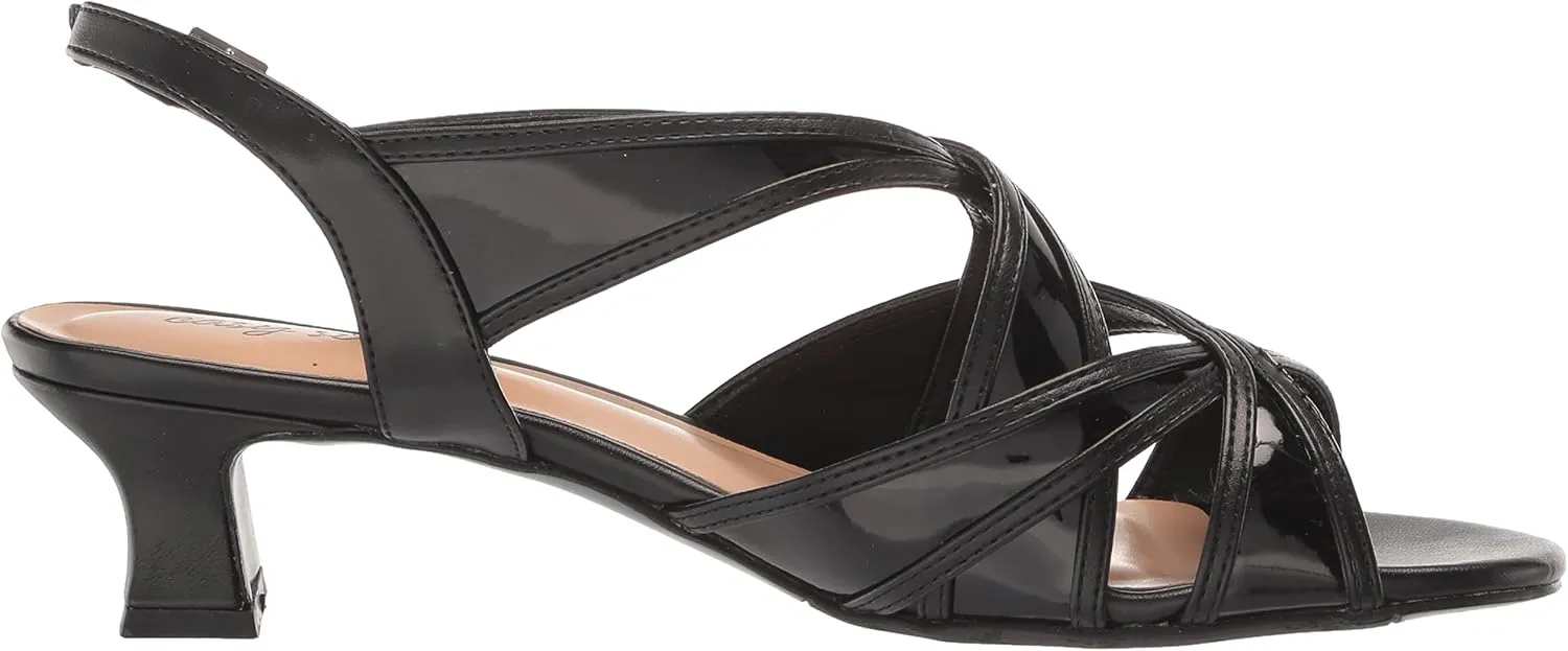 Easy Street Womens Tristen Mesh Inset Dress Sandals