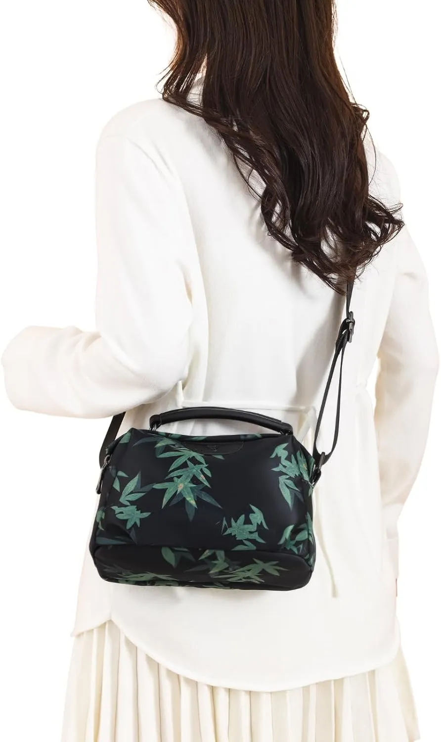 Eslcorri Crossbody Bags for Women, Small Shoulder Bag Nylon Simple Purse with Zipper, Lightweight Casual Simple Purse