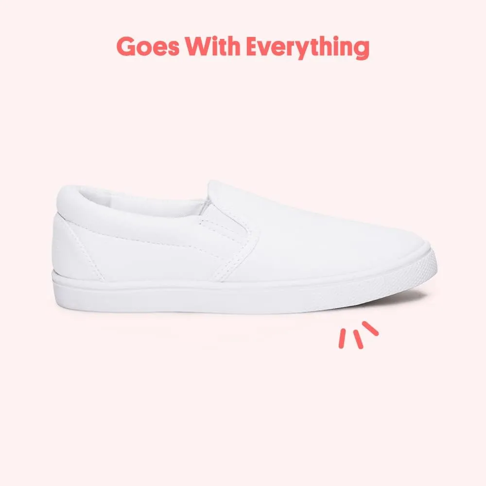 FabKids Kids Sneakers Boys Girls Canvas Shoes Slip On Low Top Footwear for Toddler Little Kid Big Kid