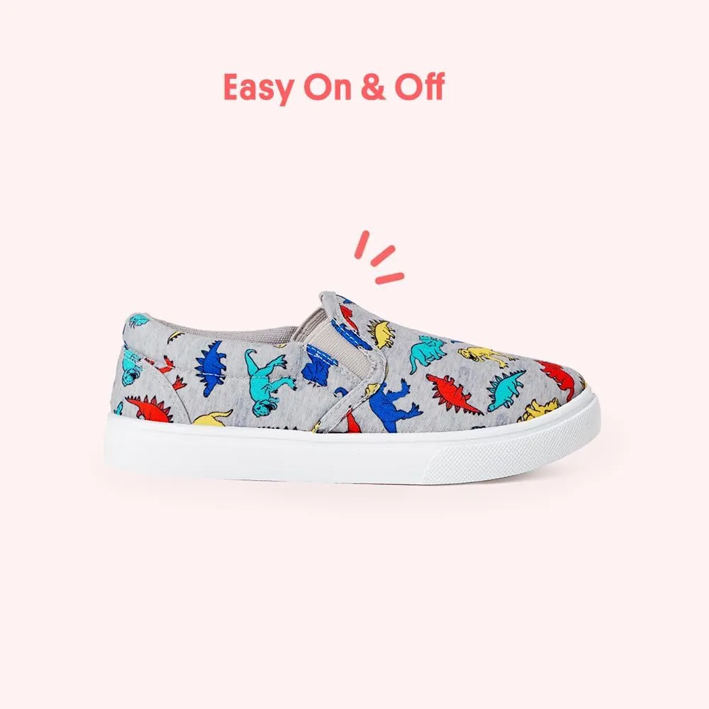 FabKids Kids Sneakers Boys Girls Canvas Shoes Slip On Low Top Footwear for Toddler Little Kid Big Kid