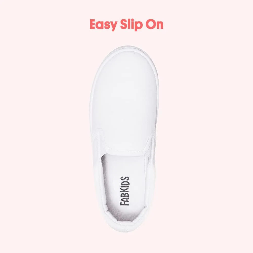 FabKids Kids Sneakers Boys Girls Canvas Shoes Slip On Low Top Footwear for Toddler Little Kid Big Kid