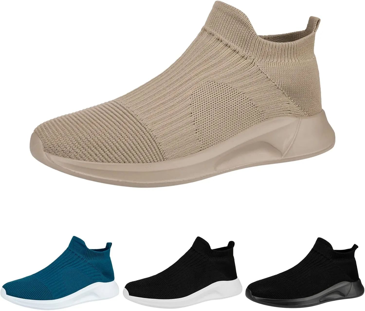 Fashion Lightweight Sneakers for Men Lightweight Breathable Walking Shoe Gym Tennis Business Formal Dress Shoes