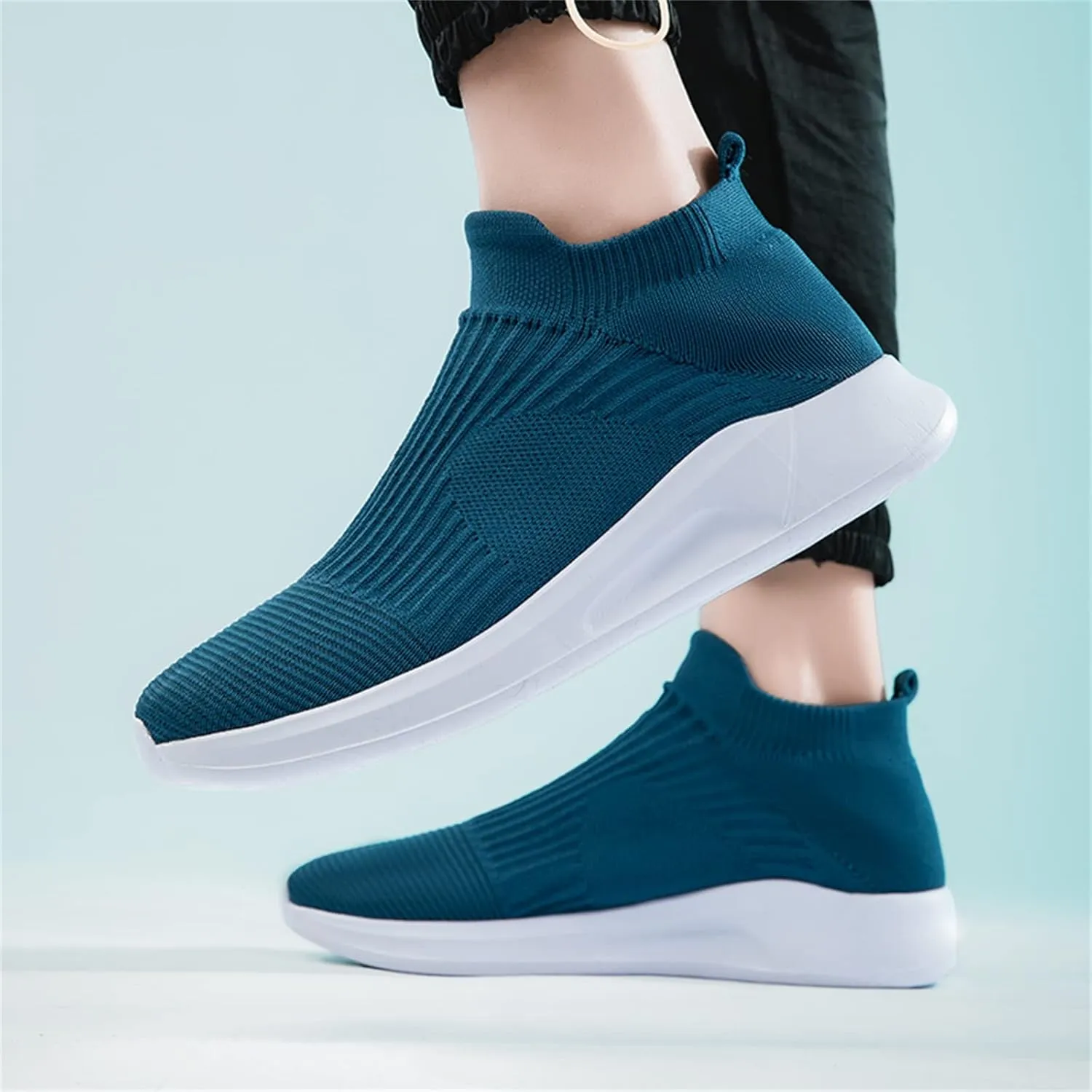 Fashion Lightweight Sneakers for Men Lightweight Breathable Walking Shoe Gym Tennis Business Formal Dress Shoes