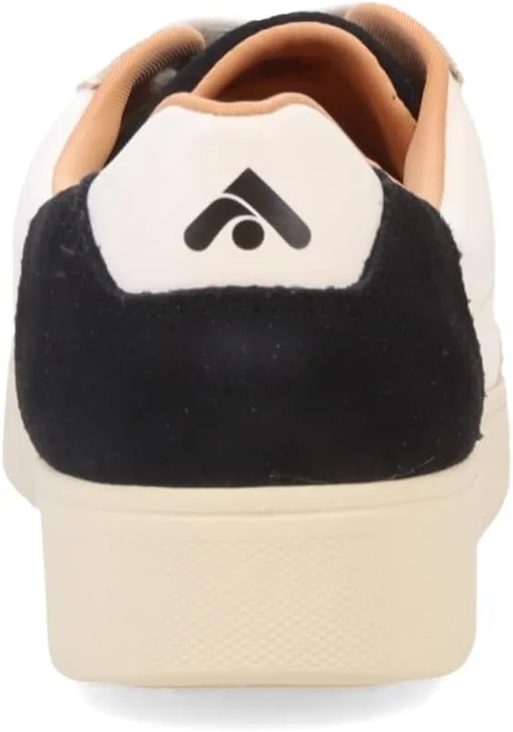 FitFlop Womens Rally Leather/Suede Panel Sneakers