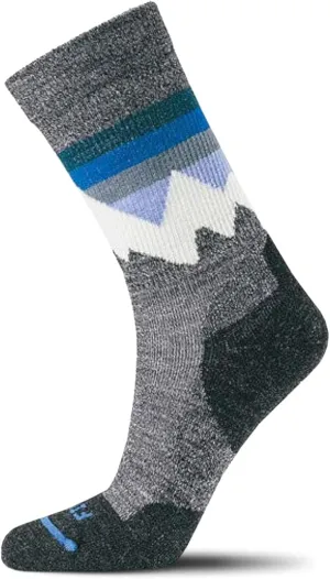 FITS Mountain Top Crew Light Hiker For Men and Women, Merino Wool, Breathable, Odor Resistant, Whole Foot Comfort