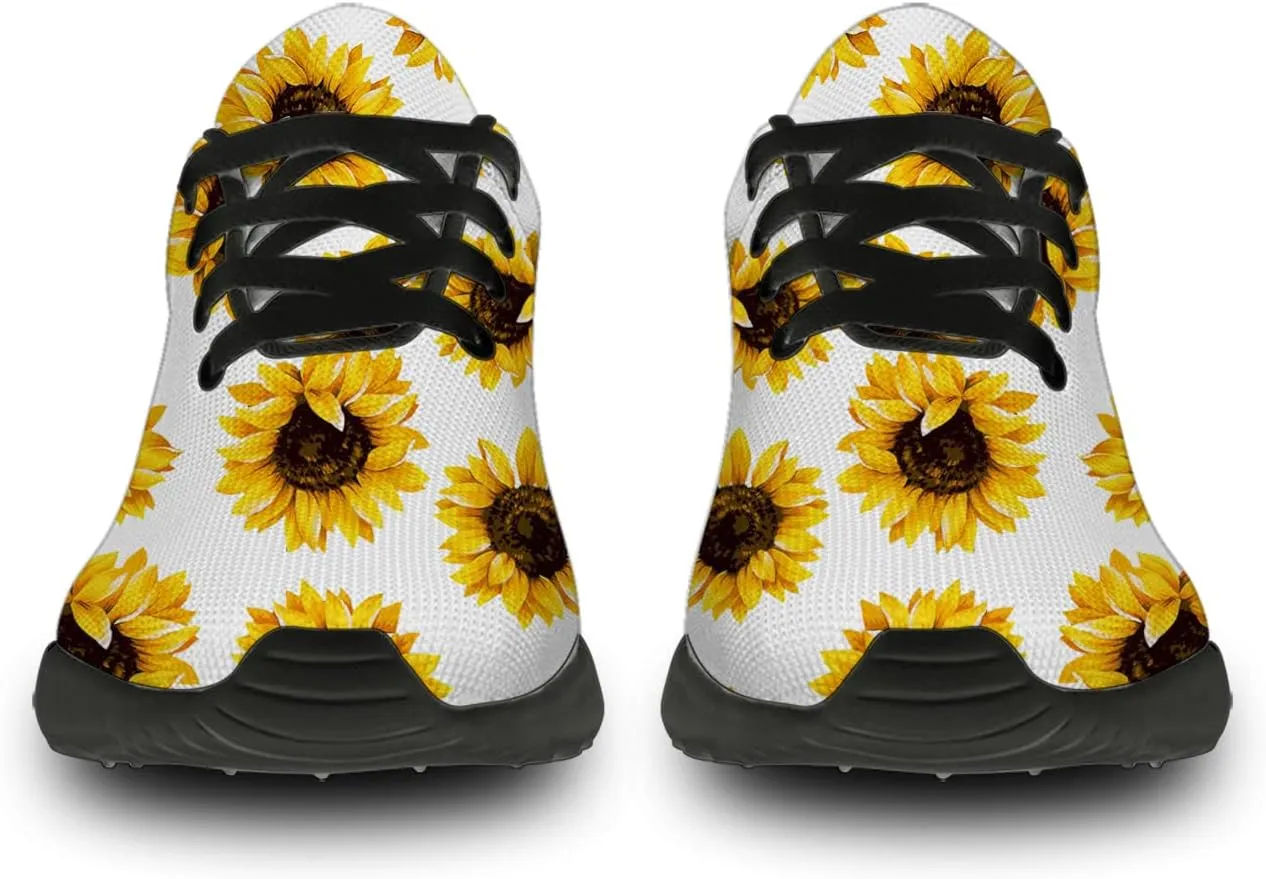 Flower Shoes for Women Men Running Shoes Womens Mens Comfortable Walking Tennis Sneakers Floral Shoes Gifts