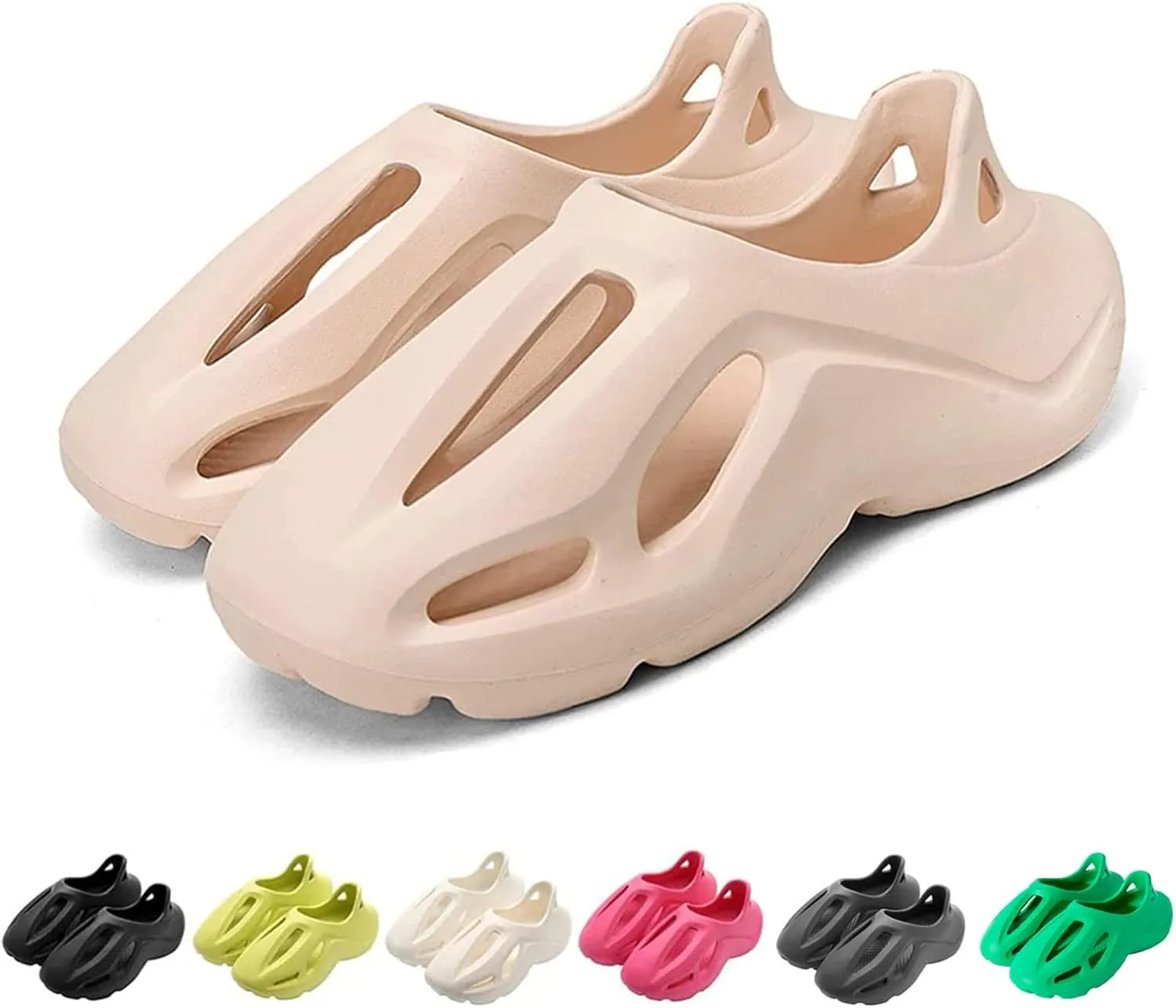 Foam Runner Shoes, Unisex Foam Runner Sneakers Pillow Cloud Shoes Non-Slip Lightweight Breathable Soft Fashion Sandals
