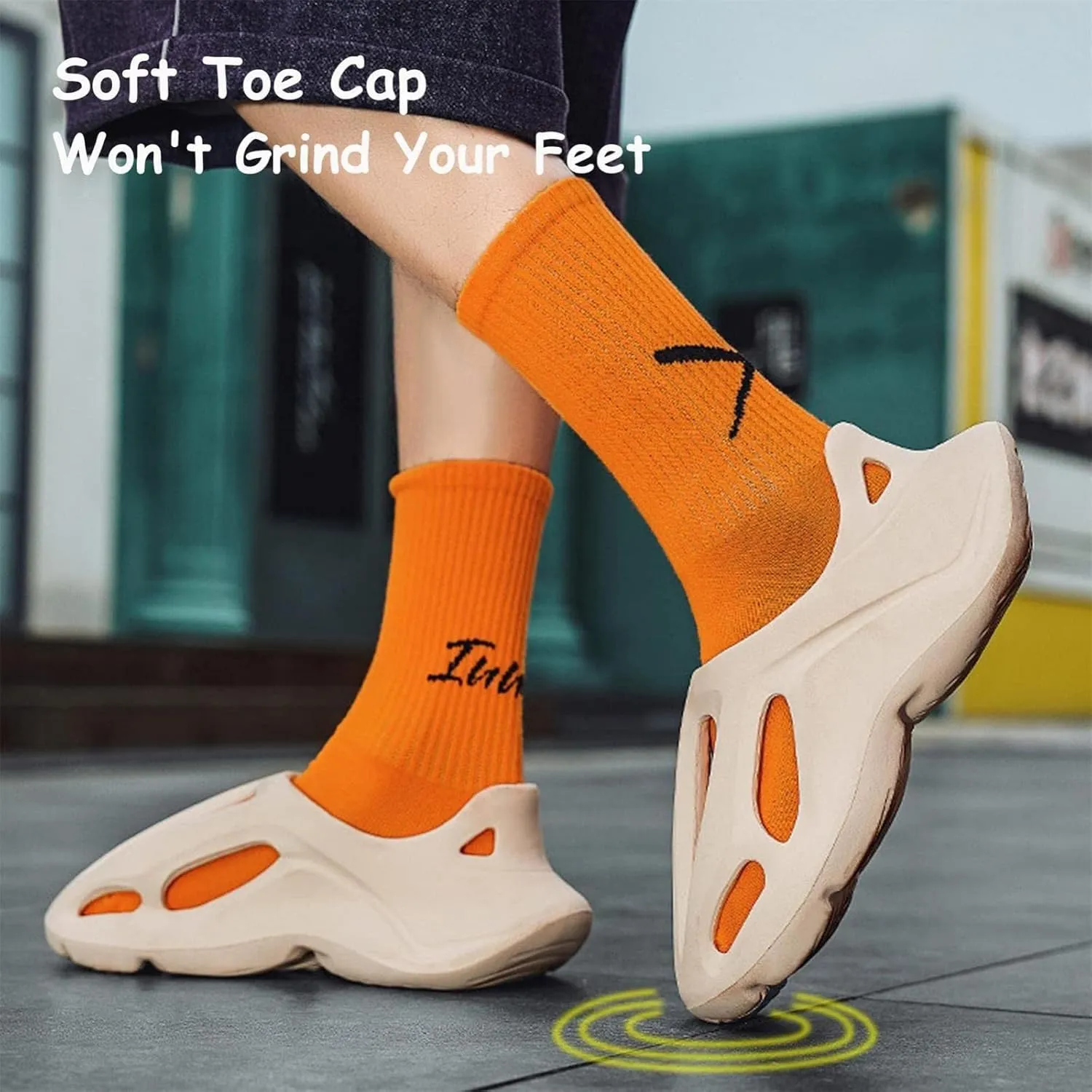 Foam Runner Shoes, Unisex Foam Runner Sneakers Pillow Cloud Shoes Non-Slip Lightweight Breathable Soft Fashion Sandals