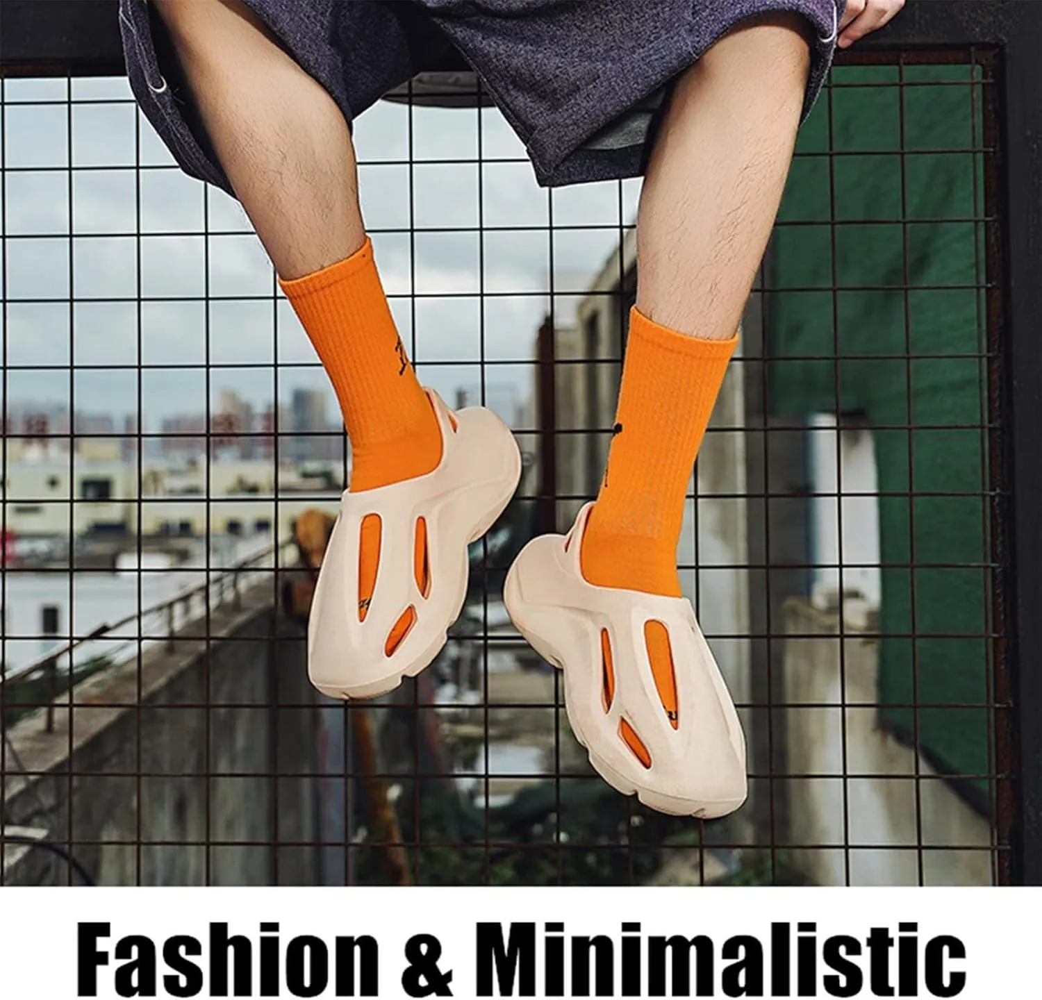 Foam Runner Shoes, Unisex Foam Runner Sneakers Pillow Cloud Shoes Non-Slip Lightweight Breathable Soft Fashion Sandals