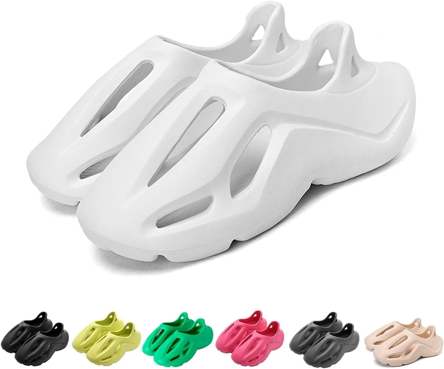 Foam Runner Shoes, Unisex Foam Runner Sneakers Pillow Cloud Shoes Non-Slip Lightweight Breathable Soft Fashion Sandals
