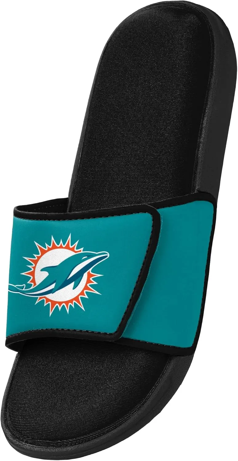FOCO Men's NFL Team Logo Sport Shower Foam Slide Flip Flop Sandals