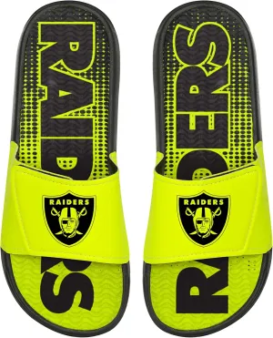 FOCO Men's NFL Team Logo Sport Shower Foam Slide Flip Flop Sandals
