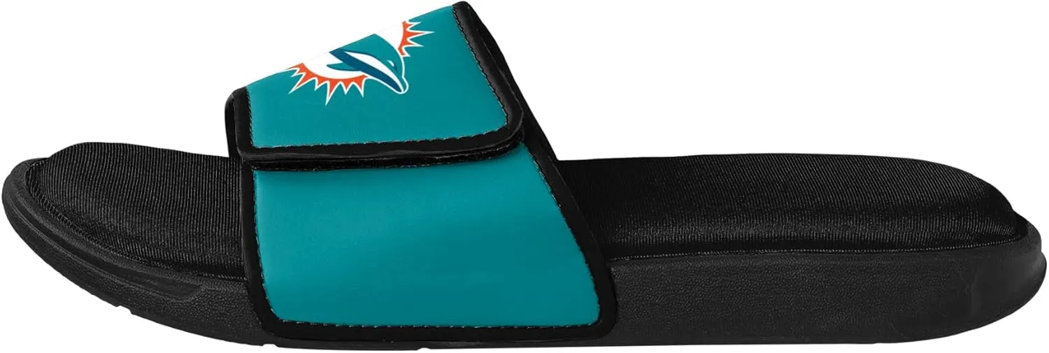 FOCO Men's NFL Team Logo Sport Shower Foam Slide Flip Flop Sandals