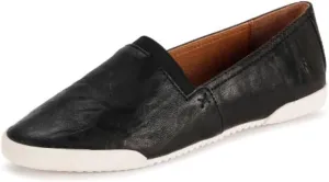 Frye Melanie Slip On Shoes for Women Crafted from Premium Leather with White Rubber Toe Bumpers and Soles, Leather Lining, and Removable Footbeds – 1 ¼” Outsole
