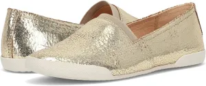 Frye Melanie Slip On Shoes for Women Crafted from Premium Leather with White Rubber Toe Bumpers and Soles, Leather Lining, and Removable Footbeds – 1 ¼” Outsole