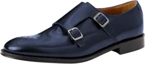 FSJ Men's Double Monk Strap Dress Loafers with Buckle, Comfortable and Breathable Round Toe Slip On Stacked Heels, Formal Business Shoes Size 4-16 US