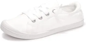 FUNKYMONKEY Shoes for Women, Comfort Low Top Canvas Slip On Sneakers Classic Casual Walking Shoes