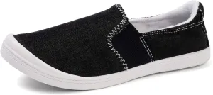 FUNKYMONKEY Shoes for Women, Comfort Low Top Canvas Slip On Sneakers Classic Casual Walking Shoes