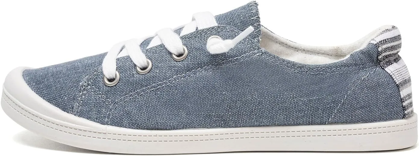 FUNKYMONKEY Shoes for Women, Comfort Low Top Canvas Slip On Sneakers Classic Casual Walking Shoes