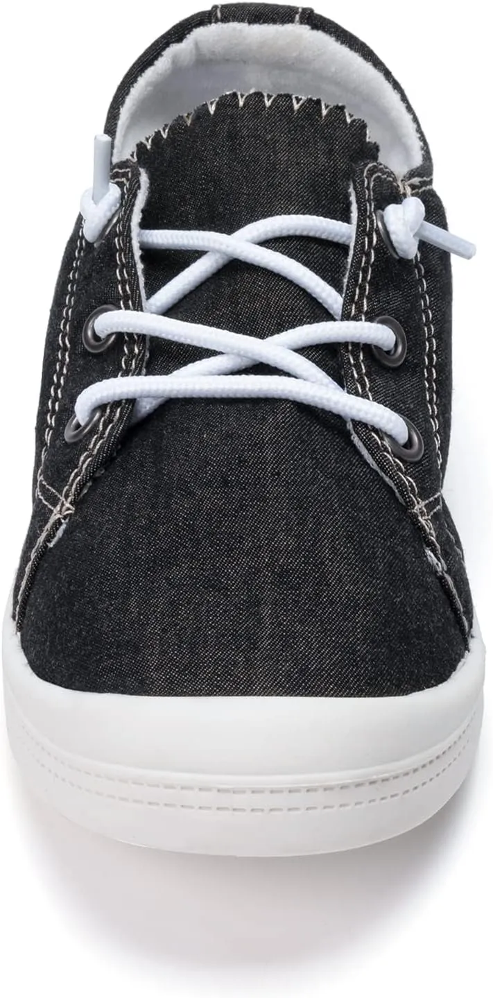 FUNKYMONKEY Shoes for Women, Comfort Low Top Canvas Slip On Sneakers Classic Casual Walking Shoes