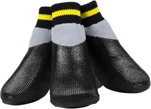 GANAZONO Dog Shoes for Small Puppies Winter Booties Socks -Slip Rubber Rainproof Pcs Pack