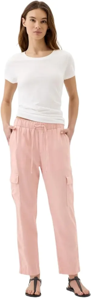 GAP Women's Easy Pant Linen Cargo