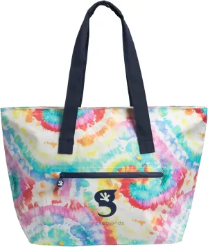 geckobrands Waterproof Escape Beach Tote – Spacious Travel Beach Bag with Hidden Pocket and Long Handles for Easy Carrying