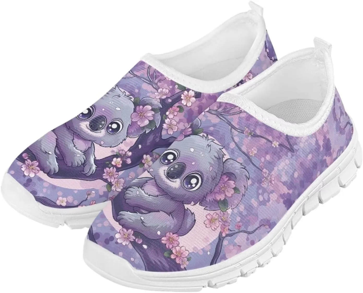 Girls Athletic Shoes Cute Kids Gym Running Slip On Shoes for Girls