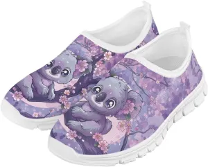 Girls Athletic Shoes Cute Kids Gym Running Slip On Shoes for Girls