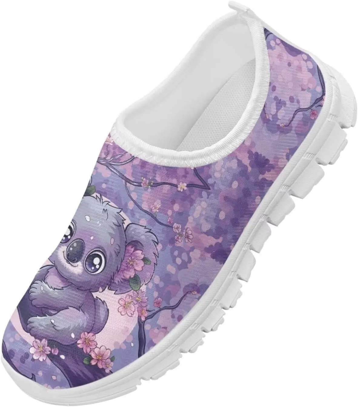 Girls Athletic Shoes Cute Kids Gym Running Slip On Shoes for Girls