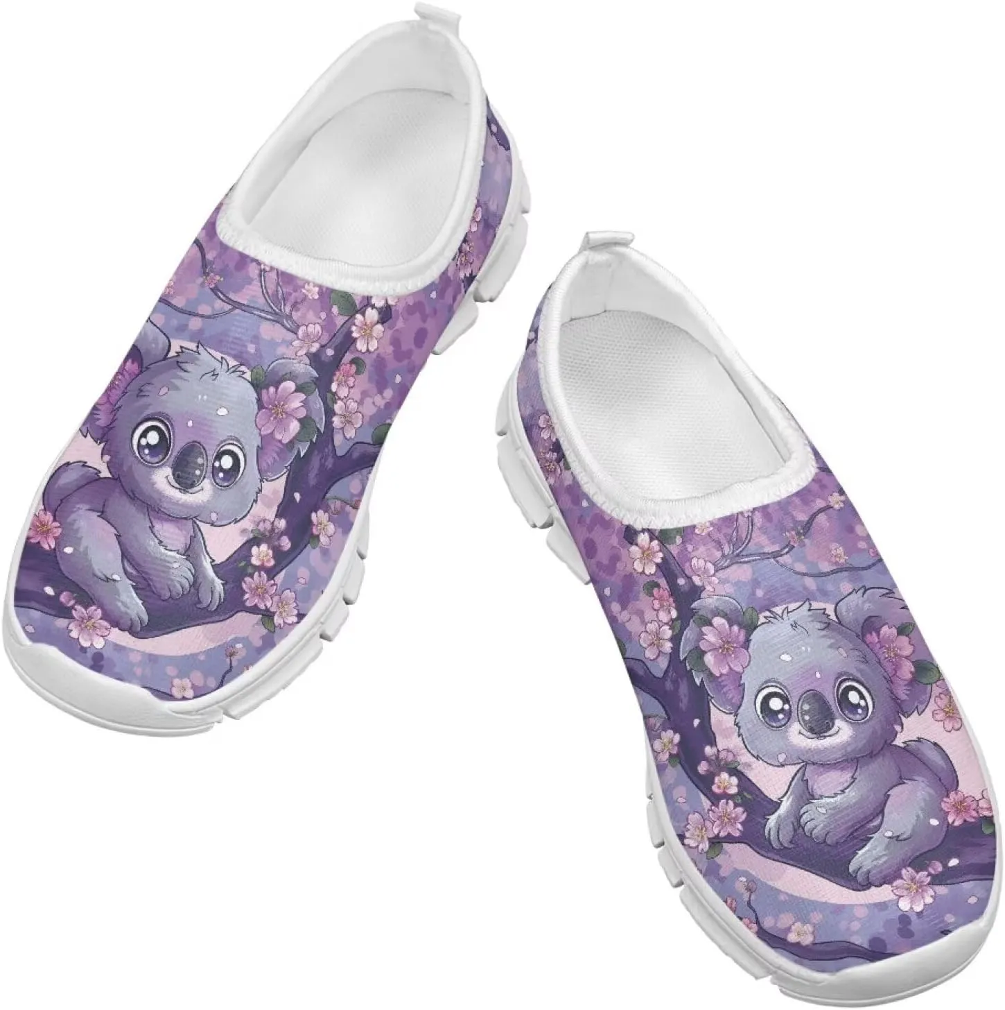 Girls Athletic Shoes Cute Kids Gym Running Slip On Shoes for Girls